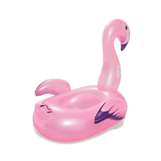 Bestway 1.27m x 1.27m flamingo (contents:1 ride-on, repair patch) age 3